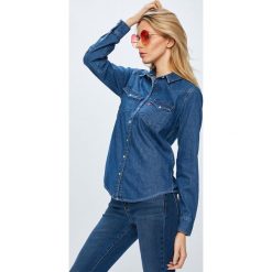 Levi's - Koszula. Niebieskie koszule Levi's®, l, bez wzorów, z bawełny, casualowe, bez kołnierzyka, bez ramiączek. W wyprzedaży za 219.90 zł.