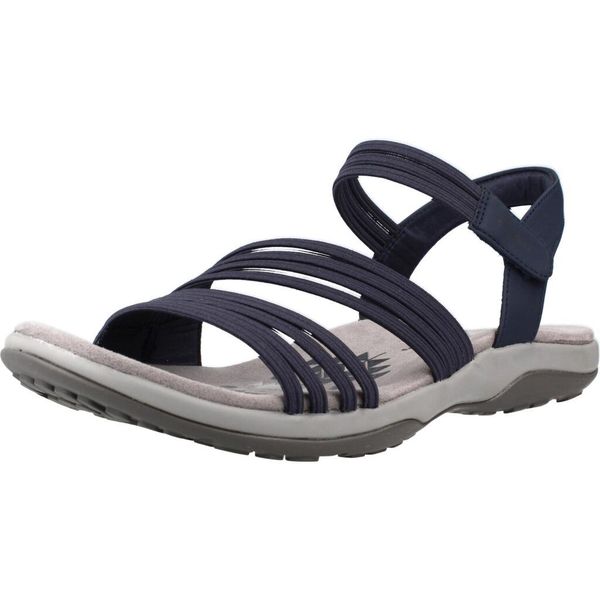 Sandały SKECHERS 163573S Niebieski. Niebieskie sandały Skechers, bez wzorów, z syntetyku, bez obcasa, bez zapięcia. Za 280.99 zł.
