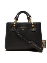 Emporio Armani Torebka EW000382 AF12103 MC032 Czarny. Czarne torebki klasyczne Emporio Armani, bez wzorów, ze skóry, bez dodatków. Za 689.99 zł.