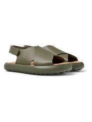 Camper Skórzane sandały w kolorze khaki rozmiar: 36. Brązowe sandały Camper, bez wzorów, klasyczne, z otwartym noskiem, bez obcasa, bez zapięcia. Za 132.05 zł.