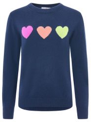 Zwillingsherz Kaszmirowy sweter w kolorze granatowym rozmiar: M. Niebieskie swetry Zwillingsherz, m, bez wzorów, z kaszmiru, bez ramiączek. Za 347.99 zł.