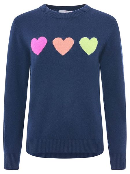 Zwillingsherz Kaszmirowy sweter w kolorze granatowym rozmiar: M. Niebieskie swetry Zwillingsherz, m, bez wzorów, z kaszmiru, bez ramiączek. Za 347.99 zł.