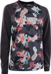 Bluza rowerowa damska ION Scrub LS. Czarne bluzy ION, xs, bez wzorów, z materiału, bez kaptura. Za 354.70 zł.