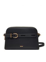 DKNY Torebka R44EAI69 Czarny. Czarne listonoszki DKNY, bez wzorów, ze skóry, bez dodatków. Za 539.99 zł.