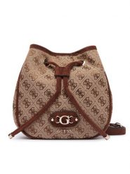 Guess Torebka Samantha Mini HWJG23 13770 Brązowy. Brązowe torebki klasyczne Guess, z aplikacjami, z materiału, bez dodatków. Za 544.99 zł.