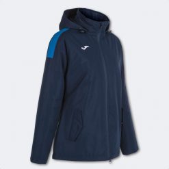 Kurtka sportowa damska Joma Trivor wiatrówka. Niebieskie kurtki sportowe Joma, xl, bez wzorów, bez kaptura. W wyprzedaży za 279.70 zł.