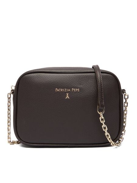 Patrizia Pepe Torebka Borsa CB0071/L001-B856 Brązowy. Brązowe listonoszki Patrizia Pepe, bez wzorów, ze skóry, bez dodatków. Za 459.99 zł.
