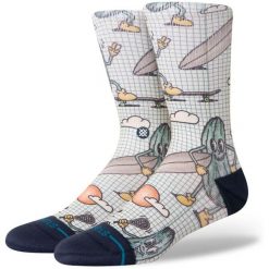 Skarpety Stance Feeling Pickled cream. Brązowe skarpety Stance, bez wzorów. Za 114.17 zł.