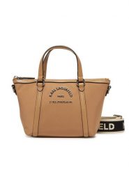 KARL LAGERFELD Torebka A2W30082 Brązowy. Brązowe torebki klasyczne KARL LAGERFELD, bez wzorów, z materiału, bez dodatków. Za 389.99 zł.