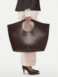 GINO ROSSI Torebka C-ISSOTA-LOA9472 Brązowy. Brązowe shopper Gino Rossi, bez wzorów, ze skóry, bez dodatków. Za 299.99 zł.