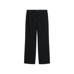 Spodnie damskie Superdry. Czarne spodnie dresowe Superdry, bez wzorów. Za 407.00 zł.