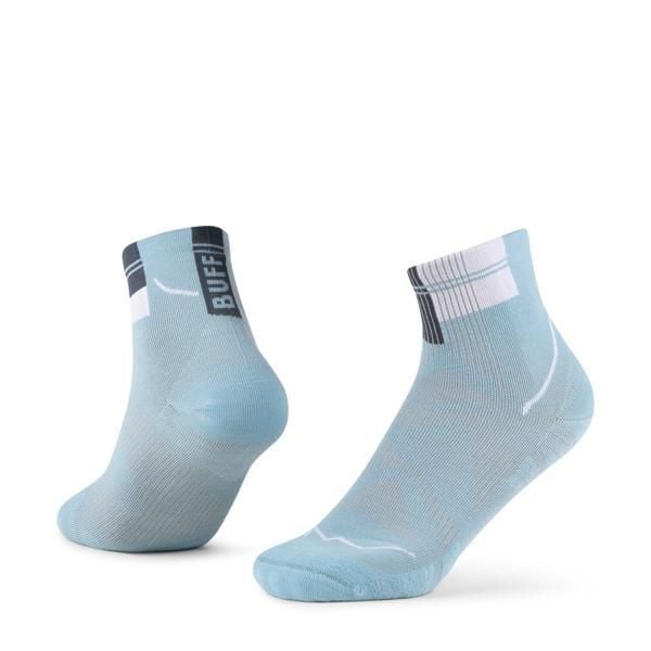 Skarpety BUFF CoolNet Quarter. Niebieskie skarpety Buff, bez wzorów, z elastanu. Za 83.99 zł.