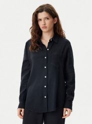 Gap Koszula 885287-05 Czarny Regular Fit. Czarne koszule GAP, s, bez wzorów, z bawełny, bez kołnierzyka, bez ramiączek. Za 149.99 zł.