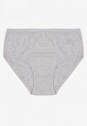 Szare Gładkie Majtki Figi z Bawełny Idina. Szare figi Born2be, plus size, bez wzorów, z bawełny. Za 9.99 zł.