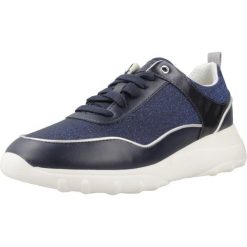 Buty GEOX D ALLENIEE Niebieski. Niebieskie trekkingi Geox, z syntetyku, trekkingowe. Za 216.99 zł.