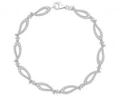 Bransoletka z białego złota z brylantami - 1,50 ct - próba 750. Białe bransoletki Apart, z brylantem, złote. Za 21,990.00 zł.