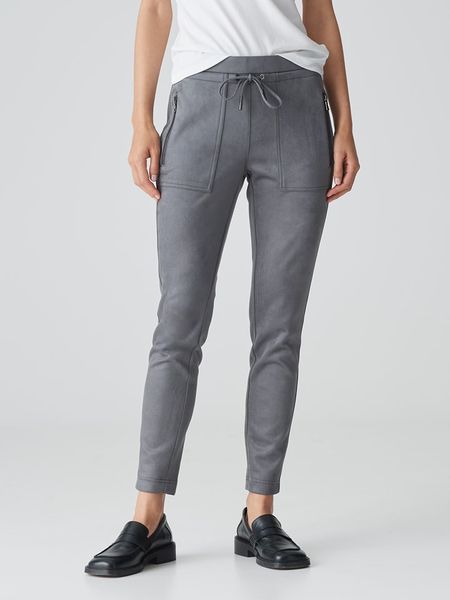 OPUS Spodnie w kolorze szarym rozmiar: 42. Szare spodnie materiałowe Opus, bez wzorów, z materiału, z podwyższonym stanem. Za 151.90 zł.