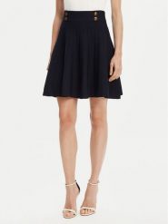 Guess Spódnica mini W5YD65 Z0130 Granatowy Regular Fit. Niebieskie spódnice Guess, s, z aplikacjami, z wiskozy, mini. Za 479.99 zł.