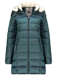 Geographical Norway Płaszcz pikowany "Carenne" w kolorze morskim rozmiar: XL. Niebieskie płaszcze Geographical Norway, xl, bez wzorów, bez kaptura. Za 192.33 zł.