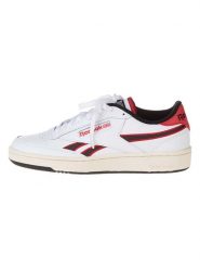 Reebok Skórzane sneakersy "Club C Revenge" w kolorze biało-czarno-czerwonym rozmiar: 44,5. Białe trampki Reebok, bez wzorów, bez zapięcia. Za 209.82 zł.