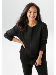 Aniston Koszulka w kolorze czarnym rozmiar: 44. Czarne bluzki Aniston, bez wzorów, bez kołnierzyka, bez ramiączek. Za 61.02 zł.