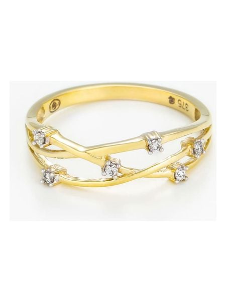 DIAMANTA Złoty pierścionek "Jolie Constellation" z diamentami rozmiar: 60. Żółte pierścionki DIAMANTA, z diamentem, złote. Za 1,522.99 zł.