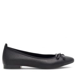 Baleriny Lasocki. Czarne baleriny Lasocki, bez wzorów, bez obcasa. Za 129.99 zł.