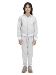 Bluza z bawełna z kaptur na co dzień na siłownię. Szare bluzy LEONE 1947 APPAREL, bez wzorów, z bawełny, bez kaptura. Za 126.26 zł.