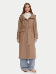 Tatuum Płaszcz przejściowy Meggy T2503.003 Beżowy Regular Fit. Brązowe płaszcze Tatuum, s, bez wzorów, z bawełny, bez kaptura. Za 503.99 zł.
