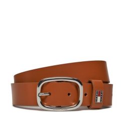 Pasek Damski Tommy Jeans. Brązowe paski Tommy Jeans, bez wzorów, z jeansu. Za 152.99 zł.