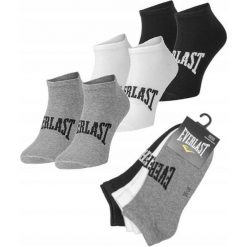 Skarpetki sneaker do kostki Everlast 3-pak. Białe skarpety EVERLAST, bez wzorów, z bawełny. W wyprzedaży za 19.99 zł.