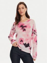 Tatuum Sweter Solo T2416.090B Różowy Regular Fit. Czerwone swetry Tatuum, l, bez wzorów, z syntetyku, bez ramiączek. Za 169.99 zł.