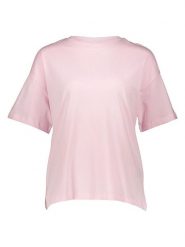 JDY Koszulka "Carla" w kolorze jasnoróżowym rozmiar: XS. Różowe bluzki JDY, xs, bez wzorów, z bawełny, bez kołnierzyka, bez ramiączek. Za 41.98 zł.