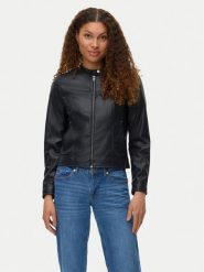 Vero Moda Kurtka z imitacji skóry Amanda 10331229 Czarny Regular Fit. Czarne kurtki Vero Moda, l, bez wzorów, ze skóry, bez kaptura. Za 169.99 zł.