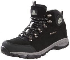 Damskie buty trekkingowe i turystyczne zamszowe. Niebieskie trekkingi GUGGEN MOUNTAIN, z materiału, trekkingowe. Za 408.61 zł.