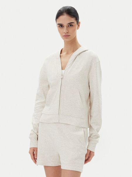 Calvin Klein Underwear Bluza LV00QS7504 Beżowy Regular Fit. Brązowe bluzy Calvin Klein Underwear, m, bez wzorów, z bawełny, bez kaptura. Za 189.99 zł.