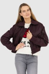 KENZO Bordowa kurtka bomberka damska boke flower, Rozmiar M. Czerwone kurtki Kenzo, m, bez wzorów, bez kaptura. W wyprzedaży za 1,590.00 zł.