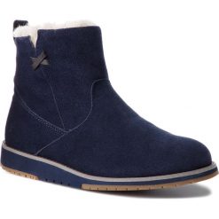 Buty EMU AUSTRALIA - Beach Mini W11026 Midnight. Niebieskie botki EMU Australia, bez wzorów, ze skóry, bez obcasa, bez zapięcia. W wyprzedaży za 369.00 zł.