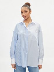 Replay Koszula W2136 .000.10338 Niebieski Comfort Fit. Niebieskie koszule Replay, m, bez wzorów, z bawełny, bez kołnierzyka, bez ramiączek. Za 439.99 zł.
