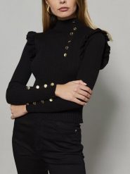 LA Angels Bluzka w kolorze czarnym rozmiar: M. Czarne bluzki LA Angels, m, bez wzorów, bez kołnierzyka, bez ramiączek. Za 156.98 zł.