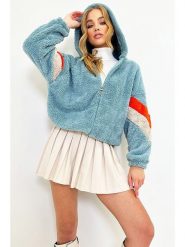 Trend Alacati Bluza w kolorze błękitnym rozmiar: L. Niebieskie bluzy Trend Alacati, l, bez wzorów, bez kaptura. Za 101.23 zł.
