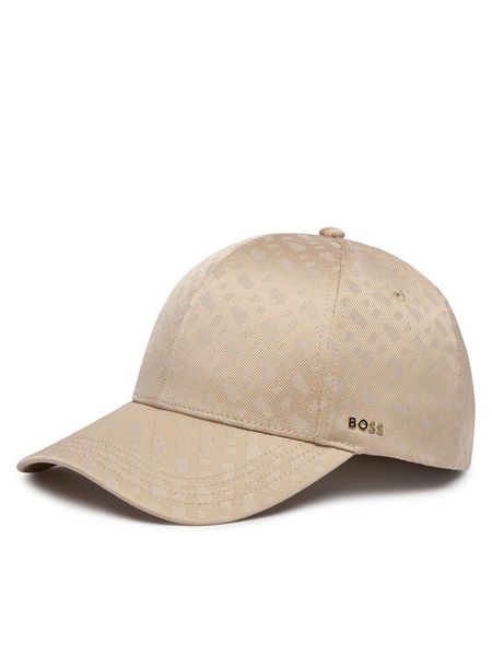 BOSS Czapka z daszkiem Ari-M 50544410 Beżowy. Brązowe czapki Boss, bez wzorów, z poliesteru. Za 269.99 zł.