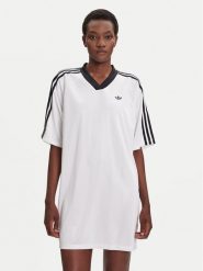 Adidas Sukienka codzienna adicolor Football Jacquard KB8153 Biały Oversize. Białe sukienki Adidas, na co dzień, m, bez wzorów, z syntetyku, bez kołnierzyka, bez ramiączek, oversize. Za 219.99 zł.