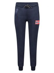 Geographical Norway Spodnie dresowe "Monbichon" w kolorze granatowym rozmiar: L. Niebieskie spodnie dresowe Geographical Norway, l, bez wzorów, z dresówki. Za 70.24 zł.