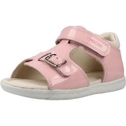 Sandały GEOX B SANDAL ALUL Rose. Czerwone sandały Geox, bez wzorów, ze skóry, bez obcasa, bez zapięcia. Za 212.99 zł.