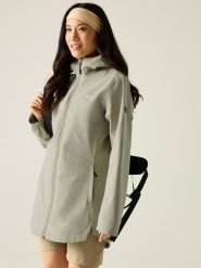 Regatta Kurtka przeciwdeszczowa "Natalina" w kolorze khaki rozmiar: 44. Brązowe kurtki sportowe Regatta, m, bez wzorów, bez kaptura, outdoorowe. Za 251.53 zł.