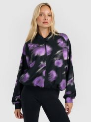 4F Bluza dresowa rozpinana bez kaptura damska - czarna S. Czarne bluzy 4f, s, bez wzorów, z dresówki, bez kaptura. W wyprzedaży za 169.99 zł.