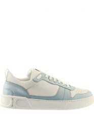 Högl Skórzane sneakersy w kolorze biało-błękitnym rozmiar: 37. Białe trampki Högl, bez wzorów, bez zapięcia. Za 375.96 zł.
