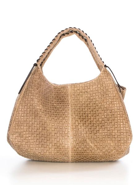 Lucca Baldi Skórzana torebka "Pitigliano" w kolorze szarobrązowym - 41 x 34 x 30 cm rozmiar: onesize. Brązowe torby na ramię Lucca Baldi, bez wzorów, z materiału, na ramię, bez dodatków. Za 339.00 zł.