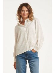 Smashed Lemon Koszula w kolorze kremowym rozmiar: 3XL. Brązowe koszule Smashed Lemon, xl, z aplikacjami, bez kołnierzyka, bez ramiączek. Za 143.90 zł.